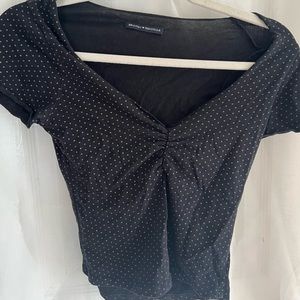 Brandy polka dot t shirt! stretch material